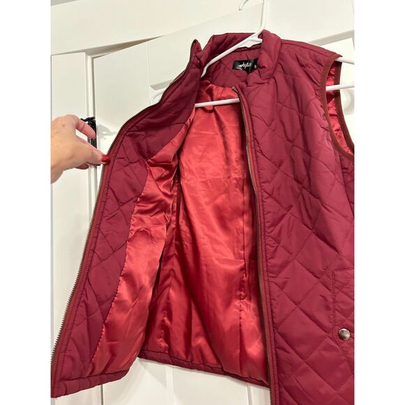 New With Tags Argstar Quilted Puffer Vest, Size Small - Picture 5 of 11